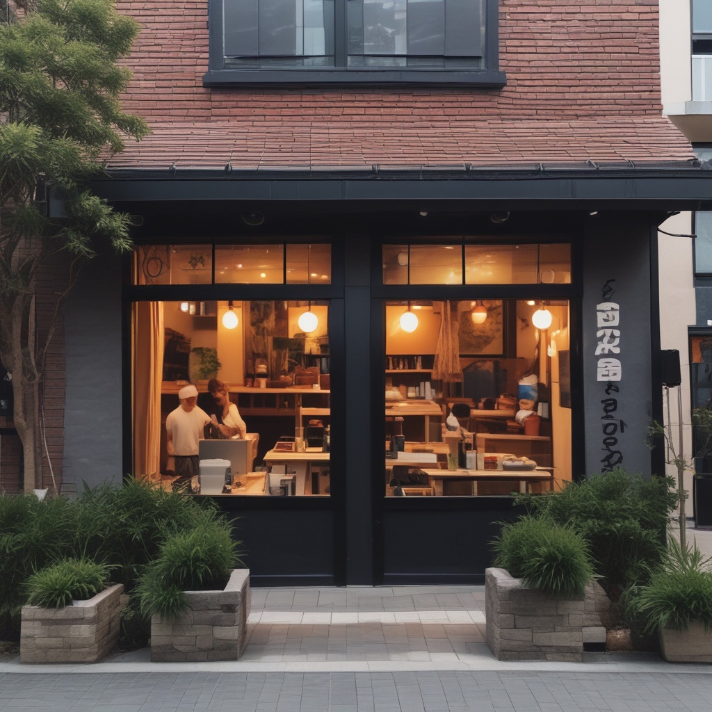 Front of a cozy sushi restaurant
